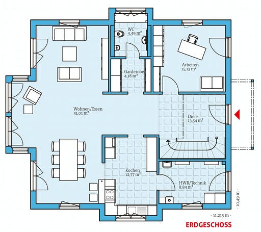 Hanse - Villa 207 Floorplan 1