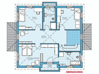 Fertighaus Villa 207 von Hanse Haus Schlüsselfertig ab 443685€, Stadtvilla Grundriss 2