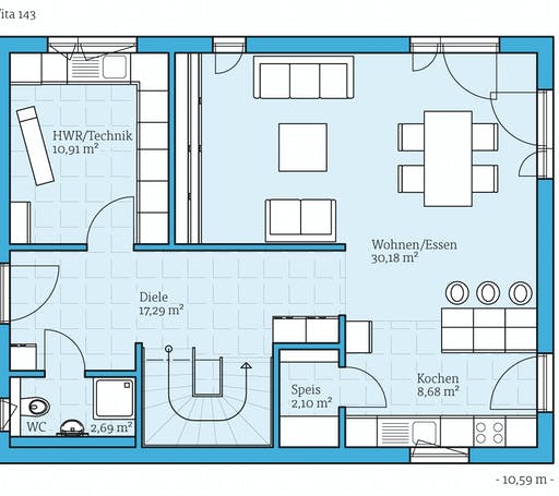 Hanse Vita 143 Floorplan 1