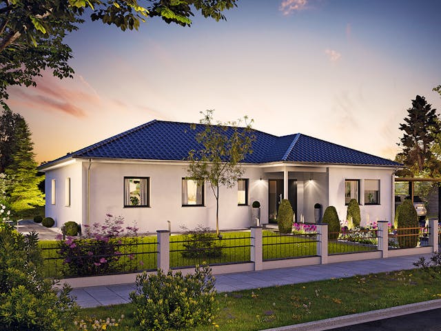 Fertighaus Bungalow 126 von Hanse Haus Schlüsselfertig ab 393563€, Bungalow Außenansicht 1