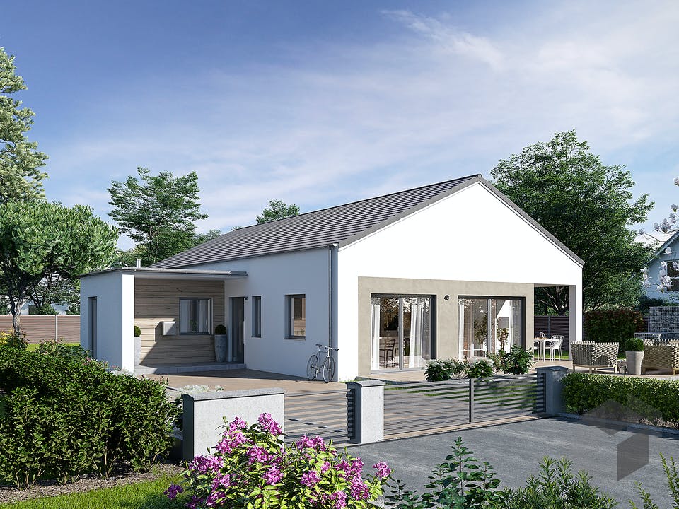 Bungalow 154 von Hanse Haus Außenansicht