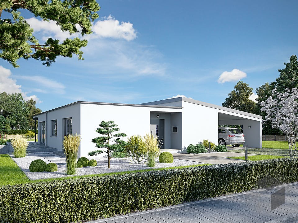 Bungalow 157 von Hanse Haus Außenansicht