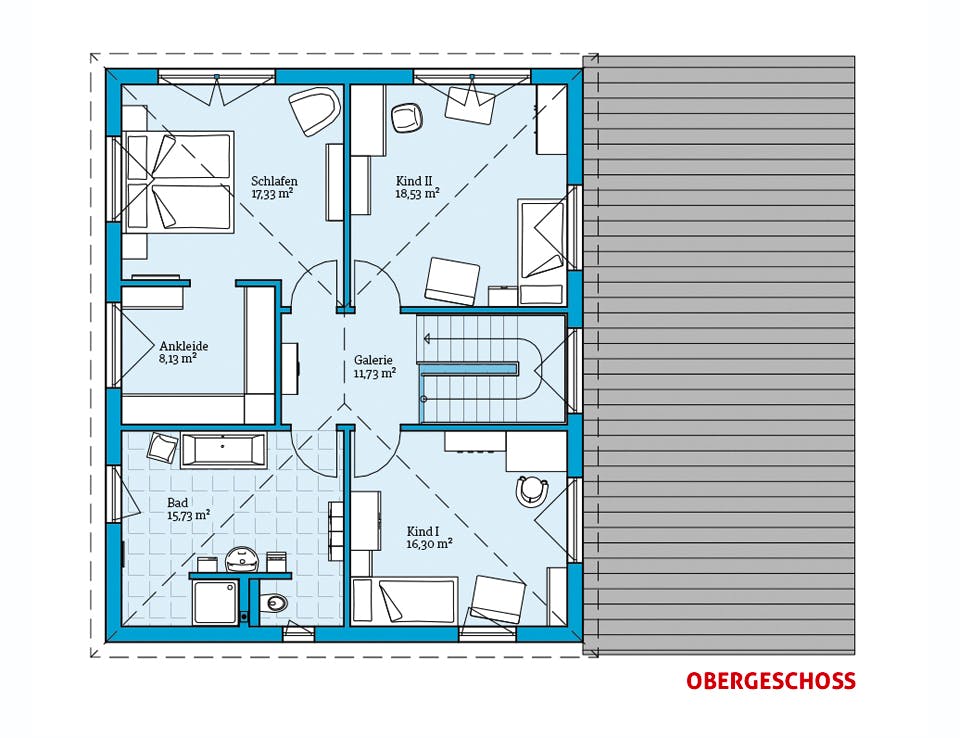 Fertighaus Duo 225 von Hanse Haus Schlüsselfertig ab 542880€, Stadtvilla Grundriss 2