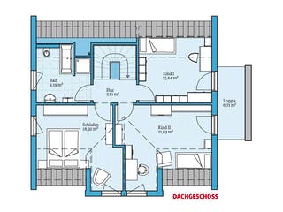 Fertighaus Variant 172 von Hanse Haus, Satteldach-Klassiker Grundriss 2