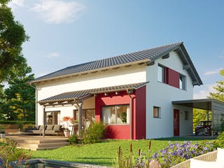 Fertighaus Variant 25-165 von Hanse Haus, Satteldach-Klassiker Außenansicht 1