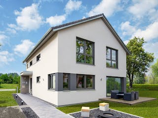 Fertighaus Variant 25-198 von Hanse Haus Schlüsselfertig ab 478269€, Satteldach-Klassiker Außenansicht 1