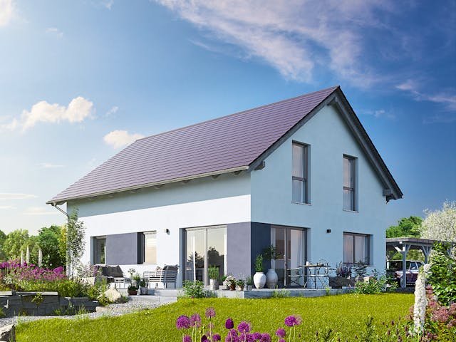 Fertighaus Variant 35-152 von Hanse Haus Schlüsselfertig ab 411084€, Satteldach-Klassiker Außenansicht 1