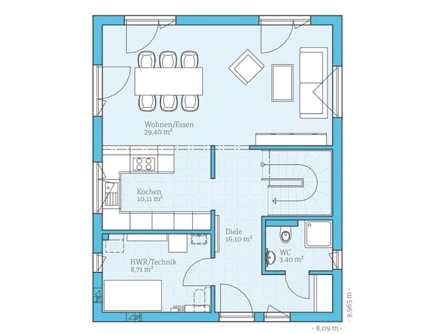 Fertighaus Villa 133 von Hanse Haus Schlüsselfertig ab 402682€, Stadtvilla Grundriss 1 Fertighaus Villa 133 von Hanse Haus Schlüsselfertig ab 402682€, Stadtvilla Grundriss 1