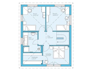 Fertighaus Villa 133 von Hanse Haus Schlüsselfertig ab 390251€, Stadtvilla Grundriss 2