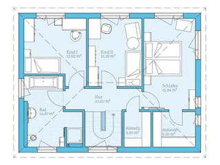 Fertighaus Villa 142 von Hanse Haus Schlüsselfertig ab 414166€, Stadtvilla Grundriss 2