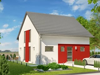 Fertighaus HAPPINESS von öko-domo, Satteldach-Klassiker Außenansicht 2