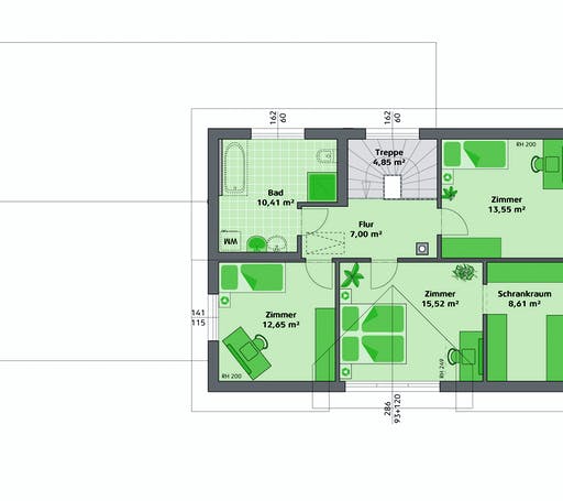 Hartl Haus - Ambition 152 S + ELW Floorplan 2