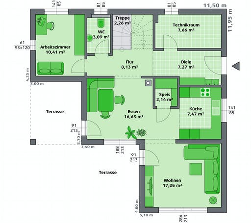 Hartl Haus - Ambition 157 W Floorplan 1
