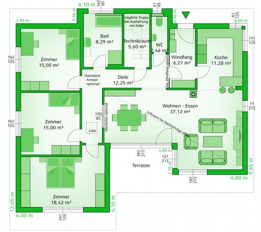 Hartl Haus - Avantgarde 132 P Floorplan 1