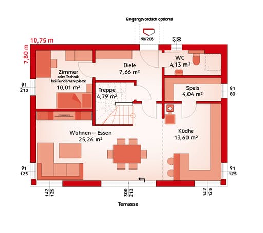 Hartl - Classic 139S Floorplan 1