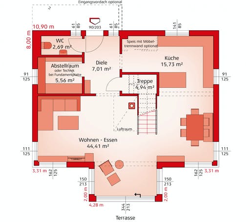 Hartl Haus - Classic 157 S Floorplan 1