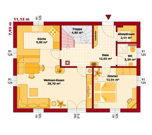 Hartl - Trend 146 S Floorplan 1