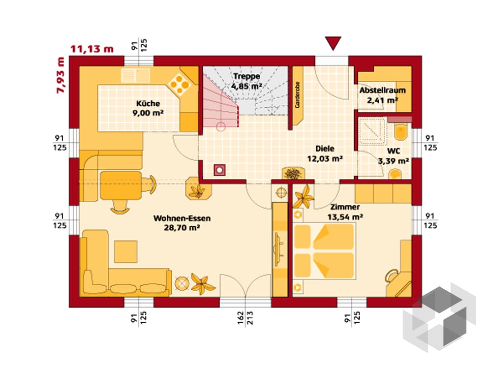 Trend 146 S von HARTL Haus Grundriss