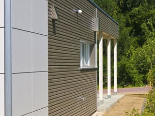 Fertighaus Hauger von Bau-Fritz Schlüsselfertig ab 450000€, Cubushaus Außenansicht 11