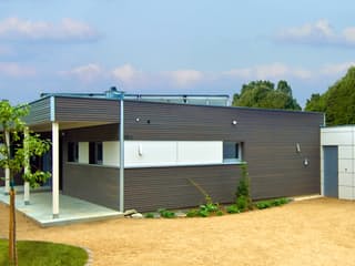 Fertighaus Hauger von Bau-Fritz Schlüsselfertig ab 450000€, Cubushaus Außenansicht 6