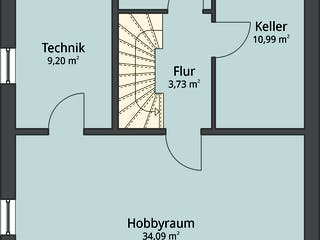 Fertighaus Haus 105 von TALBAU-Haus Schlüsselfertig ab 240215€, Satteldach-Klassiker Grundriss 4