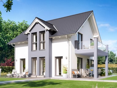 Haus mit Zwerchgiebeldach
