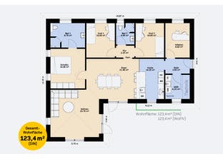 Bungalow 123 SF Grundriss