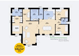 Bungalow 131 Grundriss