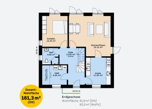 Stadtvilla 161 Grundriss