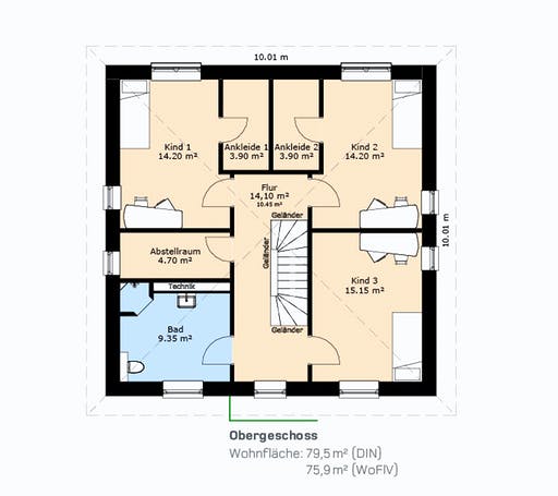 Hauscompagnie Stadtvilla 161 Floorplan 2