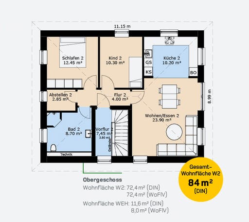 Hauscompagnie ZFH 160 Floorplan 2