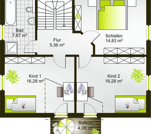 Hausidee 128 SD floor_plans 0