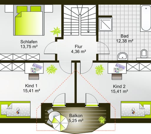 Hausidee 137 SD floor_plans 0