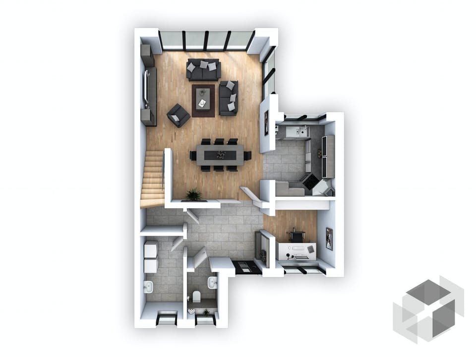 DHH Bauhaus 130 von hebelHAUS Grundriss