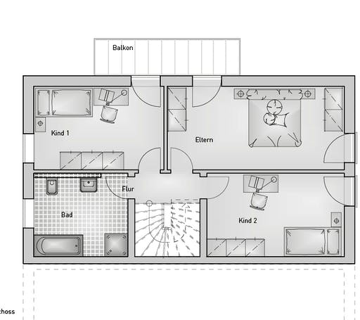 Hebel - Doppelhaus 54.15 Floorplan 2