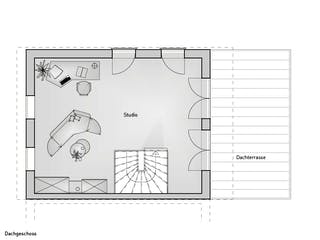 Massivhaus Doppelhaus Lifestyle 54.15 von hebelHAUS Schlüsselfertig ab 336000€, Pultdachhaus Grundriss 3