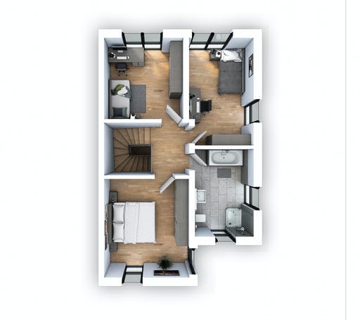 Hebel - DHH Stadtvilla 110 Floorplan 2