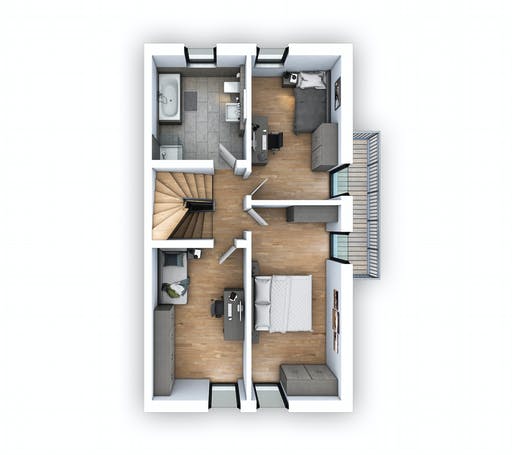 Hebel - DHH Stadtvilla 176 Floorplan 2