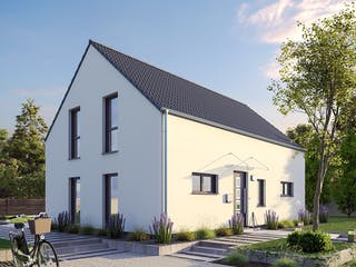 Massivhaus EFH Klassik 118 von hebelHAUS, Satteldach-Klassiker Außenansicht 2