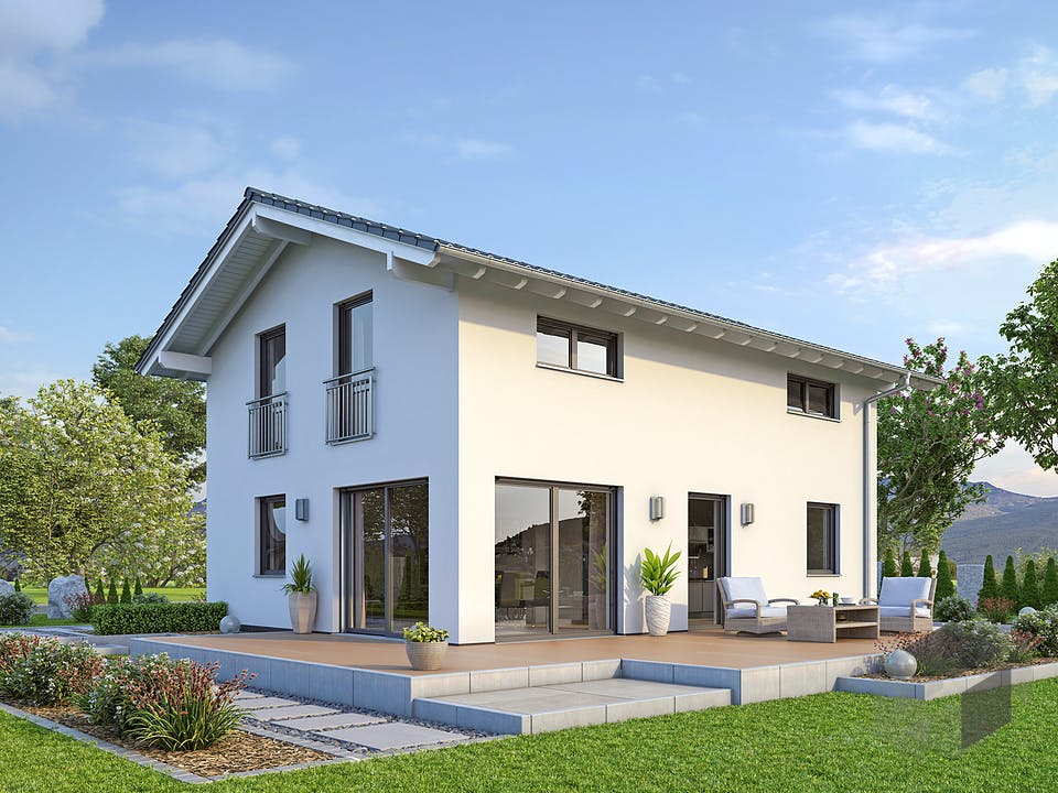 EFH Klassik 123 von hebelHAUS Außenansicht
