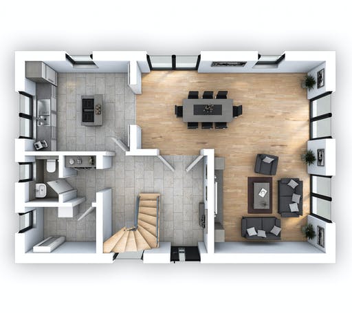 Hebel - EFH Klassik 140 Floorplan 1