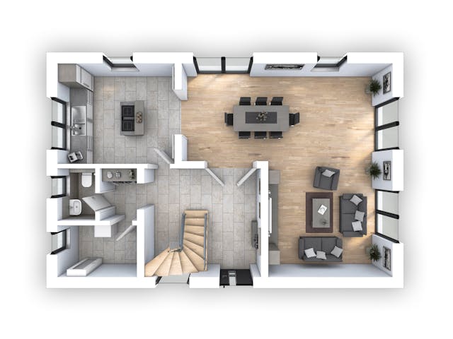 Massivhaus EFH Klassik 140 von hebelHAUS, Satteldach-Klassiker Grundriss 1 Massivhaus EFH Klassik 140 von hebelHAUS, Satteldach-Klassiker Grundriss 1