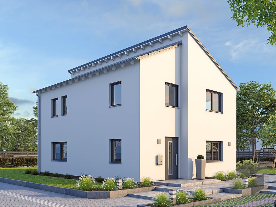 EFH Stadtvilla 141 von hebelHAUS Außenansicht