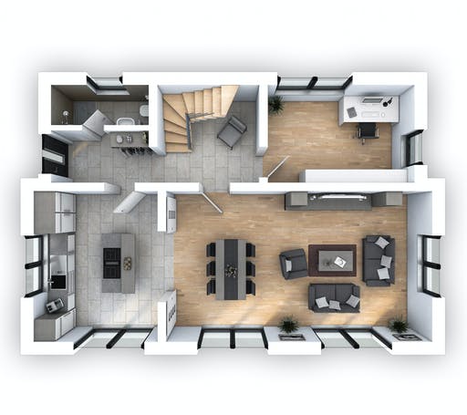 Hebel - EFH Stadtvilla 141 Floorplan 1