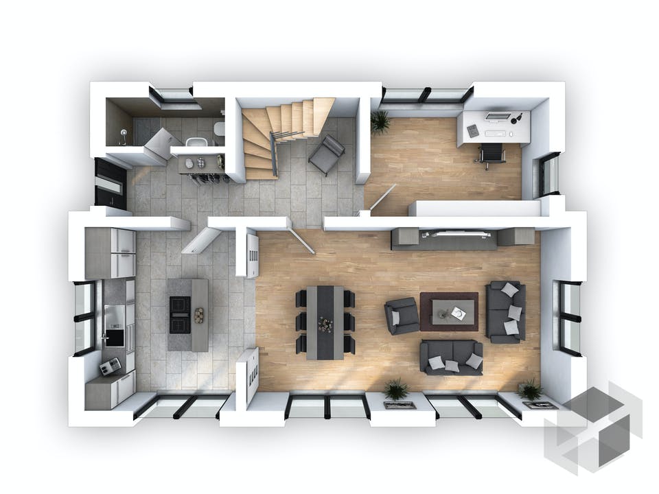 EFH Stadtvilla 141 von hebelHAUS Grundriss