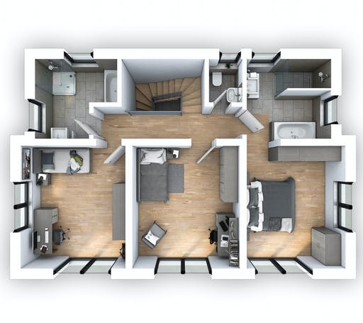 Hebel - EFH Stadtvilla 141 Floorplan 2