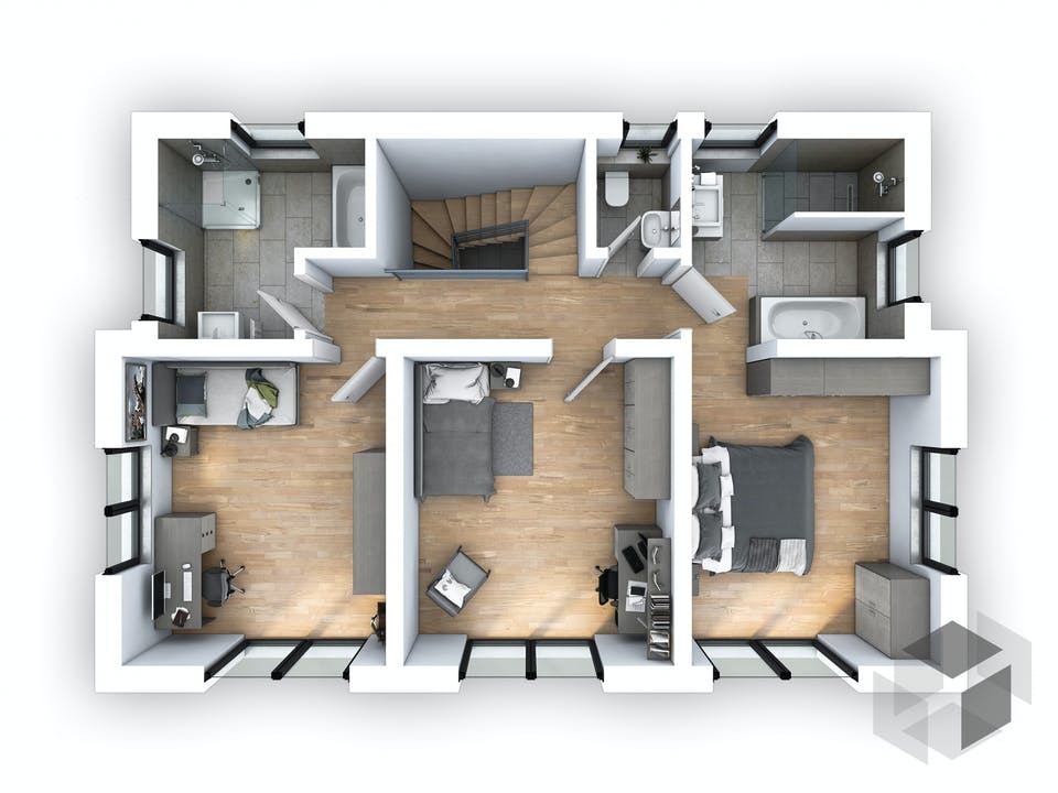 EFH Stadtvilla 141 von hebelHAUS Grundriss