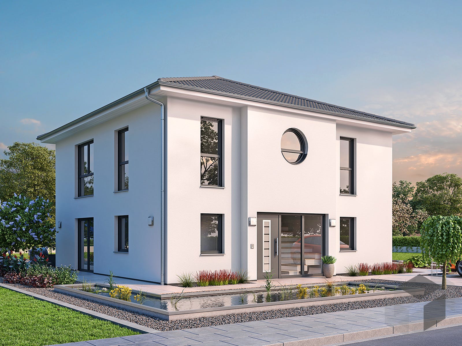 Einfamilienhaus Efh Stadtvilla 153 Von Hebelhaus Fertighaus De