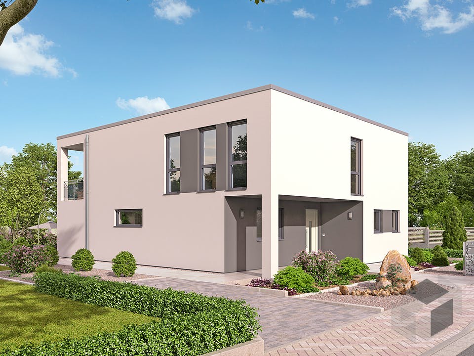 EFH Bauhaus 193 von hebelHAUS Außenansicht