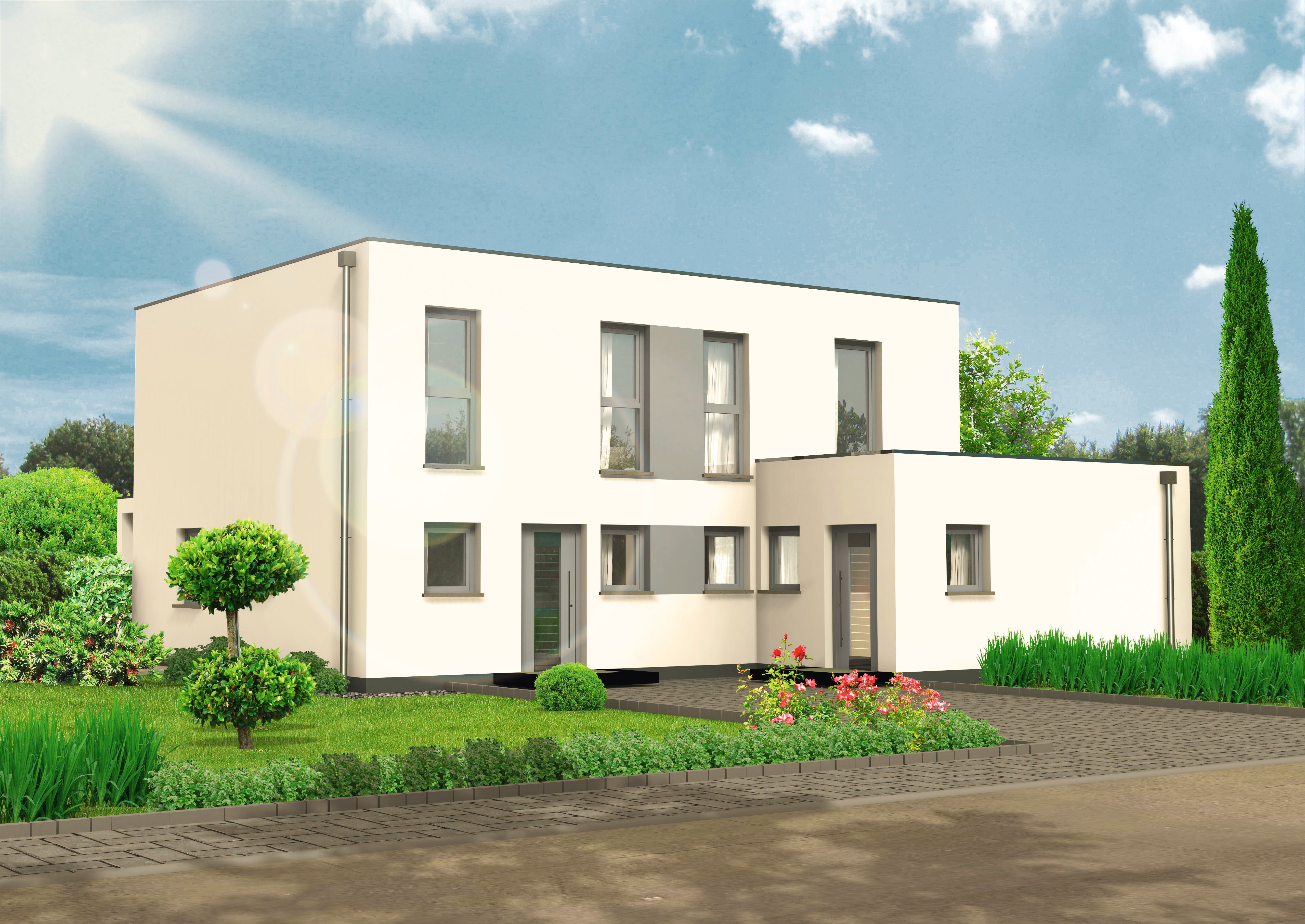 Zweifamilienhaus Kubus 25 18 Von Hebelhaus Fertighaus De